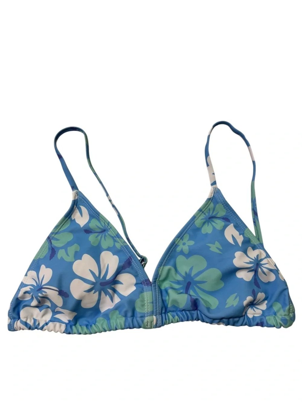 Blue and Green Hibiscus 3 Piece Swim Set